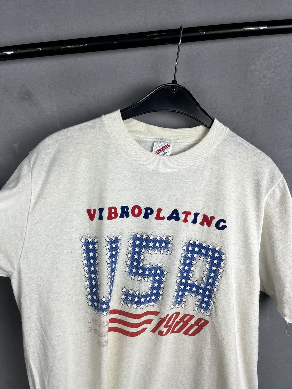 Jerzees × Vintage VIBROPLATING USA 1988 Size US L / EU 52-54 / 3 - 2 Thumbnail