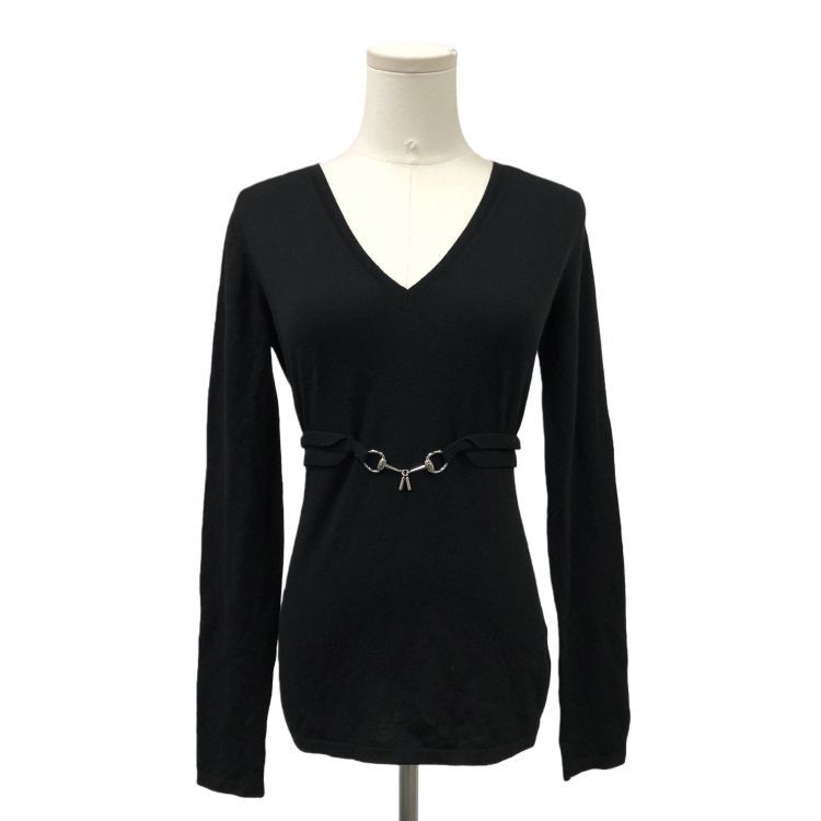 Gucci Gucci Horsebit V-Neck Sweater Size S Size S / US 4 / IT 40 - 1 Thumbnail