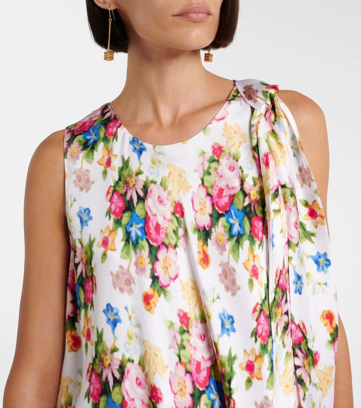 Loewe o1y1025 Midi Dress in Multicolor Size S / US 4 / IT 40 - 2 Thumbnail
