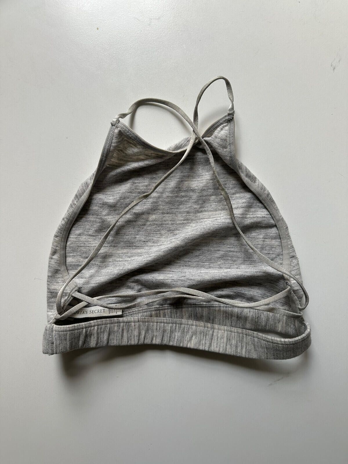 Other Victoria Secret Strappy Grey Crop Top XS Size XS / US 0-2 / IT 36-38 - 2 Thumbnail