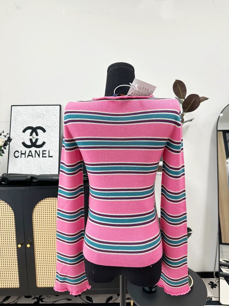 Louis Vuitton Louis Vuitton Pink striped sweater Size XS / US 0-2 / IT 36-38 - 8 Thumbnail