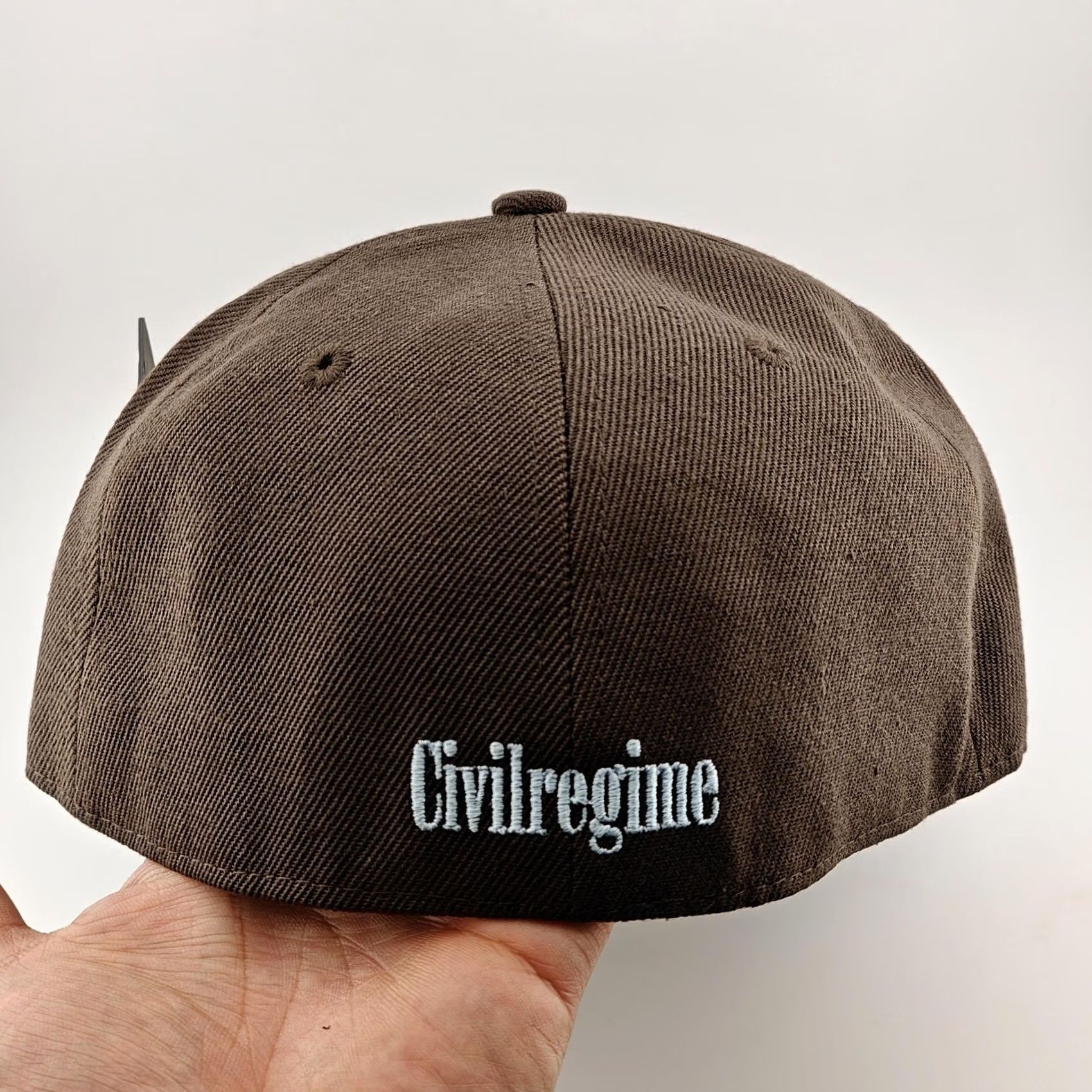 Vintage Civil Regime Flaming Rose Hat Cap Fitted Mens 7 3/8 Brown Embroidered Cotton New Size ONE SIZE - 3 Thumbnail