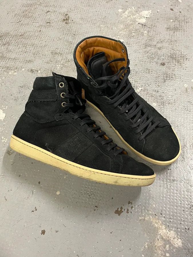 Saint Laurent Paris Saint Laurent Paris SL18H High Black Sneakers by Hedi Slimane Size US 7.5 / EU 40-41 - 4 Thumbnail