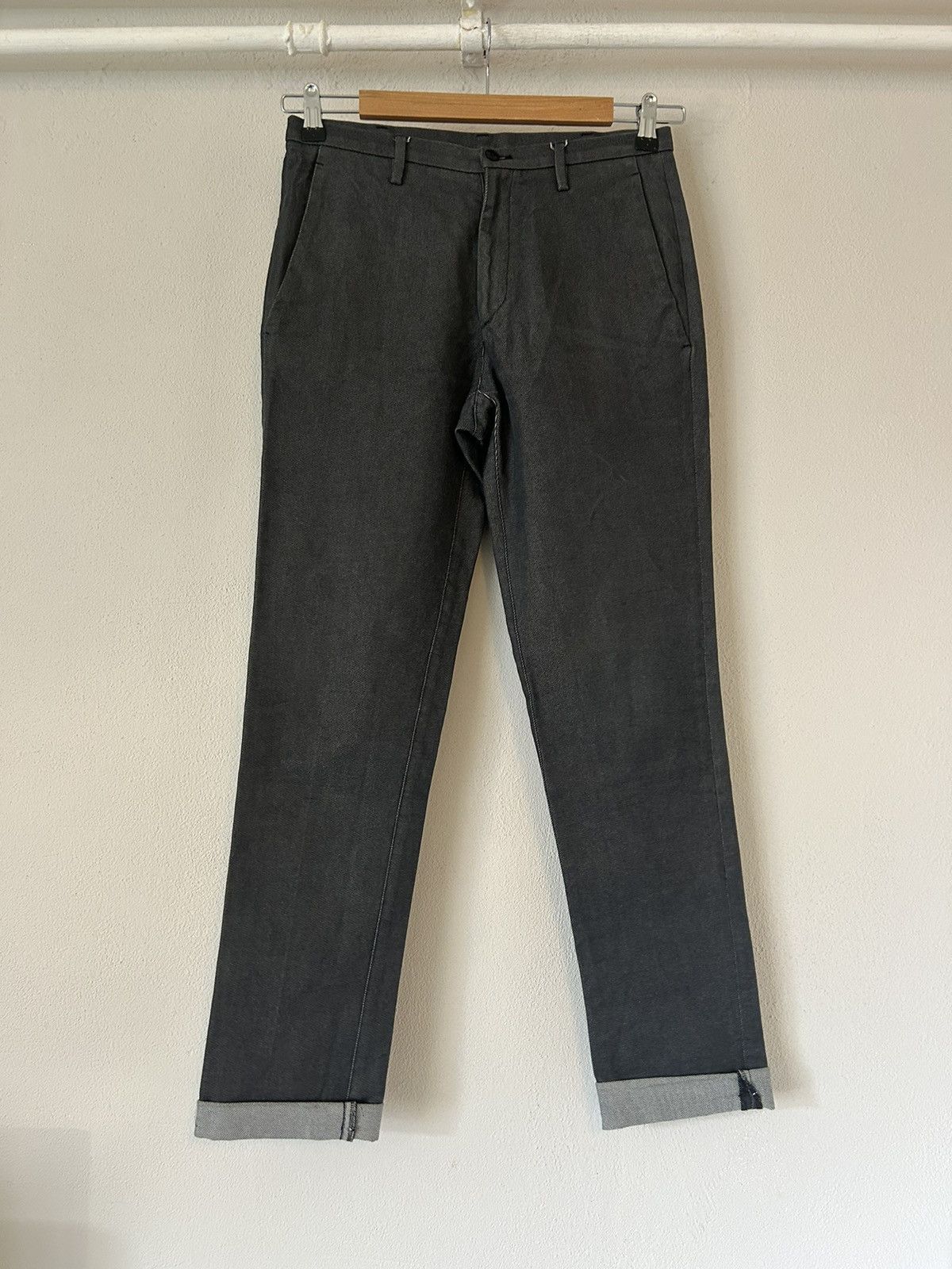 Miu Miu Charcoal Grey Slim-Fit Pants Size US 30 / EU 46 - 2 Thumbnail