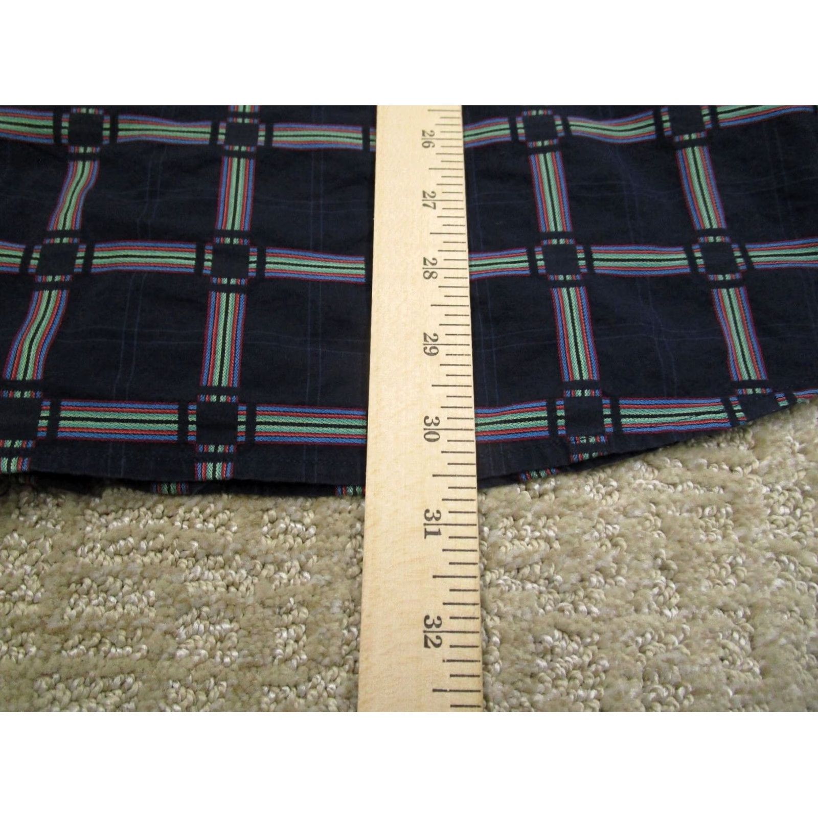 Vintage Visconti Black Button-Up Shirt Men XL Blue Grid Check Long Sleeve Button Down Size US XL / EU 56 / 4 - 6 Thumbnail