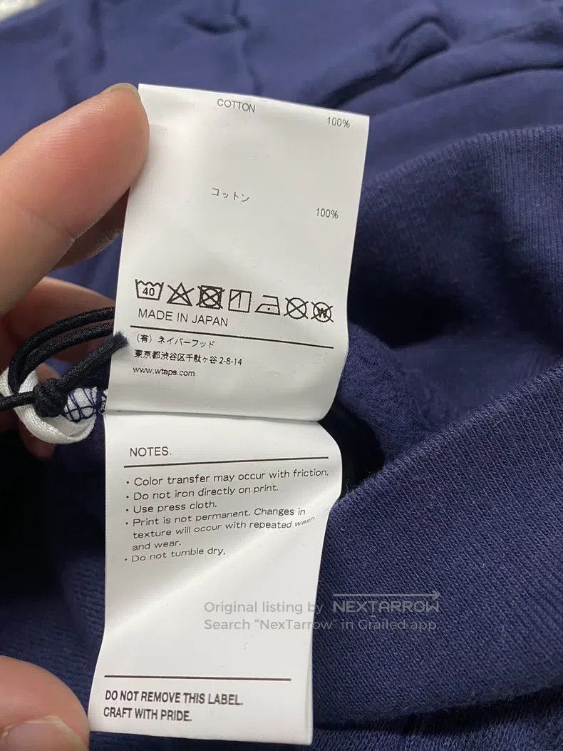 Wtaps Wtaps Blue hoodie Size US XL / EU 56 / 4 - 7 Thumbnail