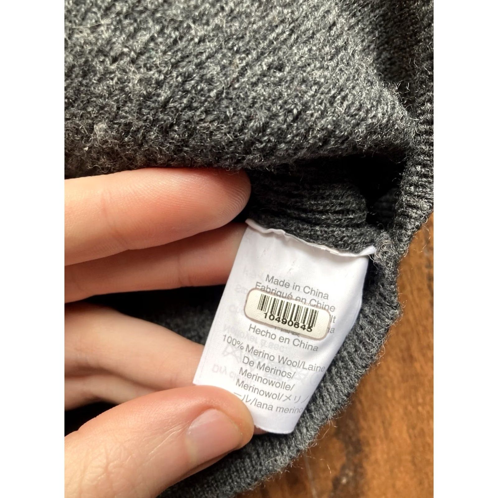 J.Crew J. Crew Sweater Mens Small Gray Merino Wool Turtleneck Pullover Saddle Sleeve Size US S / EU 44-46 / 1 - 6 Thumbnail