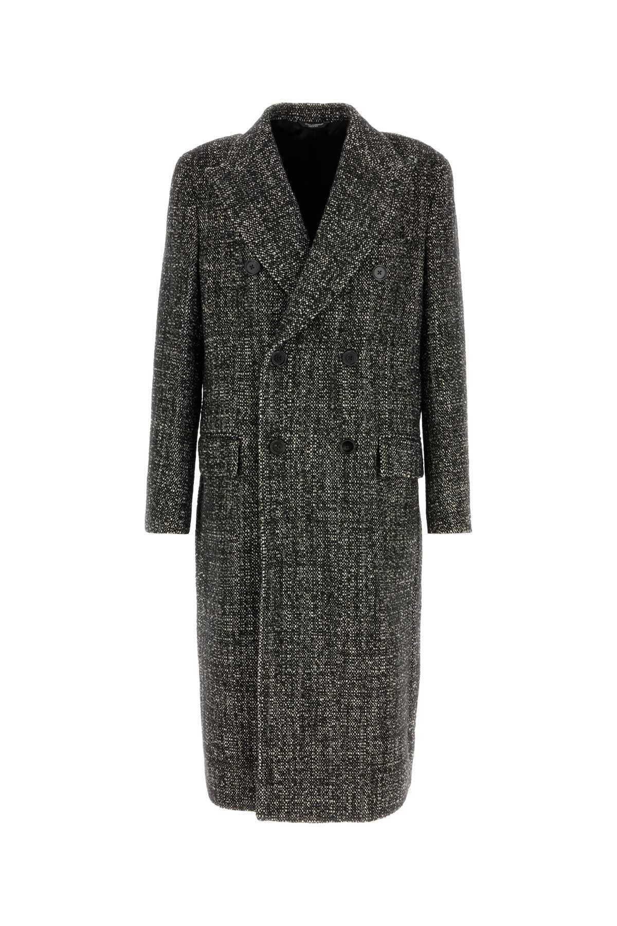 Dolce & Gabbana Two-Tone Wool Blend Coat Size US L / EU 52-54 / 3 - 1 Thumbnail