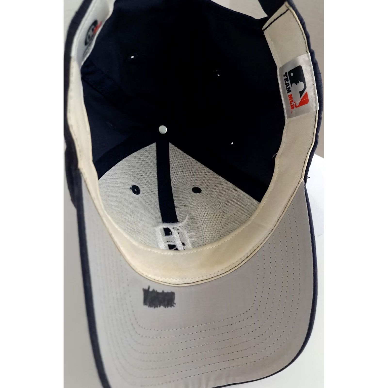 MLB VINTAGE Detroit Tigers Baseball Hat Adjustable MLB Outdoor Cap Unisex Adults One Size Blue Cotton Canvas Embroidered Lolich Size ONE SIZE - 4 Thumbnail