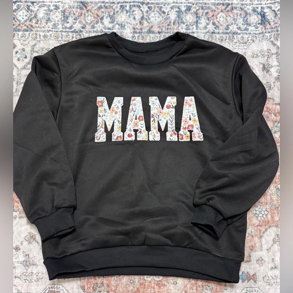 Designer Mama floral block print sweatshirt Size M / US 6-8 / IT 42-44 - 1 Thumbnail