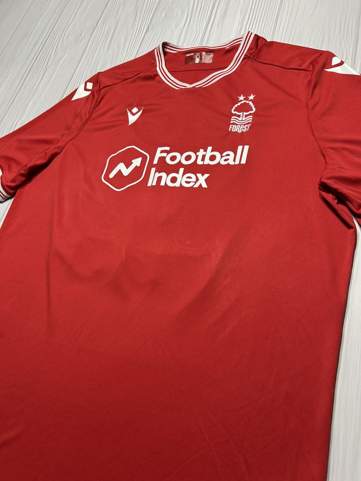 Macron 2020-21 Nottingham Forest #22 R Hodgkin Home Jersey Size 4XL Size US XXL / EU 58 / 5 - 5 Thumbnail