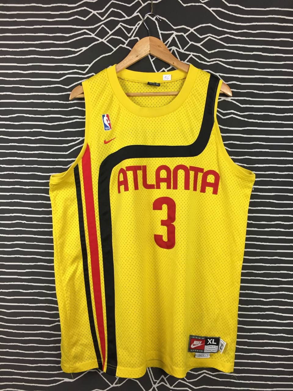 NBA Vtg Nike NBA Atlanta Hawks Shareef Abdur Rahim Jersey Size US XL / EU 56 / 4 - 3 Thumbnail