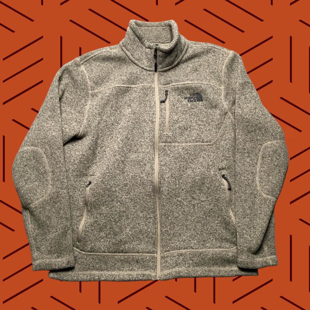 The North Face The North Face Gordon Lyons Jacket Mens L Beige Fleece Full Zip Casual Winter Size US L / EU 52-54 / 3 - 1 Thumbnail