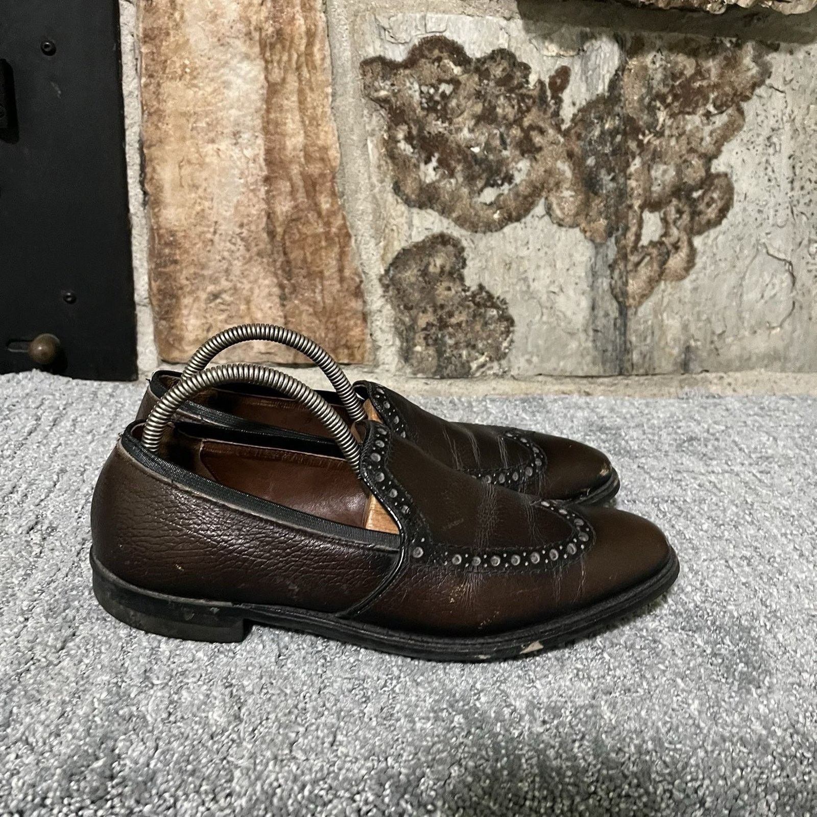 Florsheim Speedway Goodyear Welt Leather Dress Brown Men’s Size 8 Size US 8 / EU 41 - 1 Thumbnail
