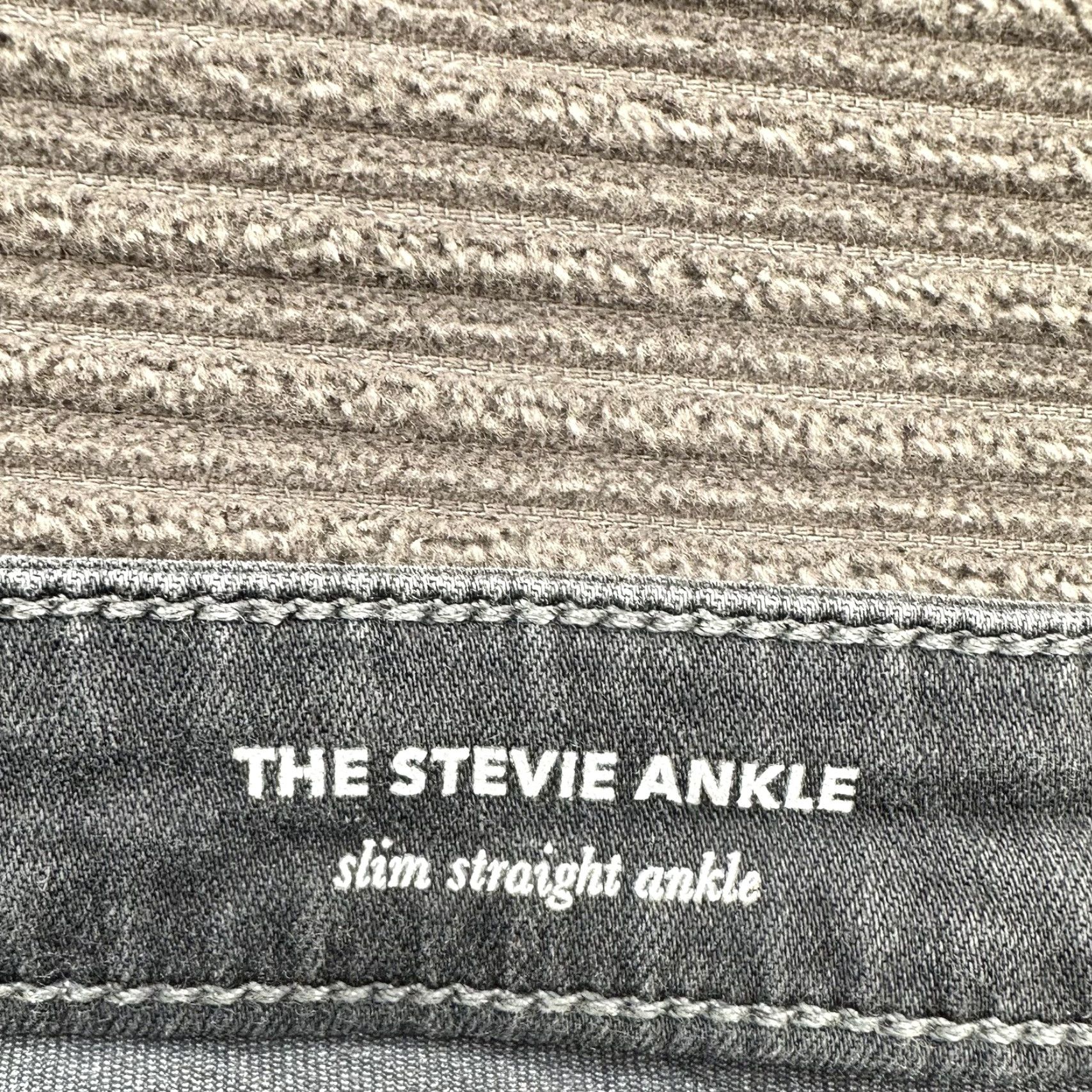 Vintage Adriano Goldschmied AG Stevie Jeans Women 27R Slim Mid Rise Gray Visoce Ankle Modern Bohemian USA 27 Womens Jeans Size 27" / US 4 / IT 40 - 3 Thumbnail