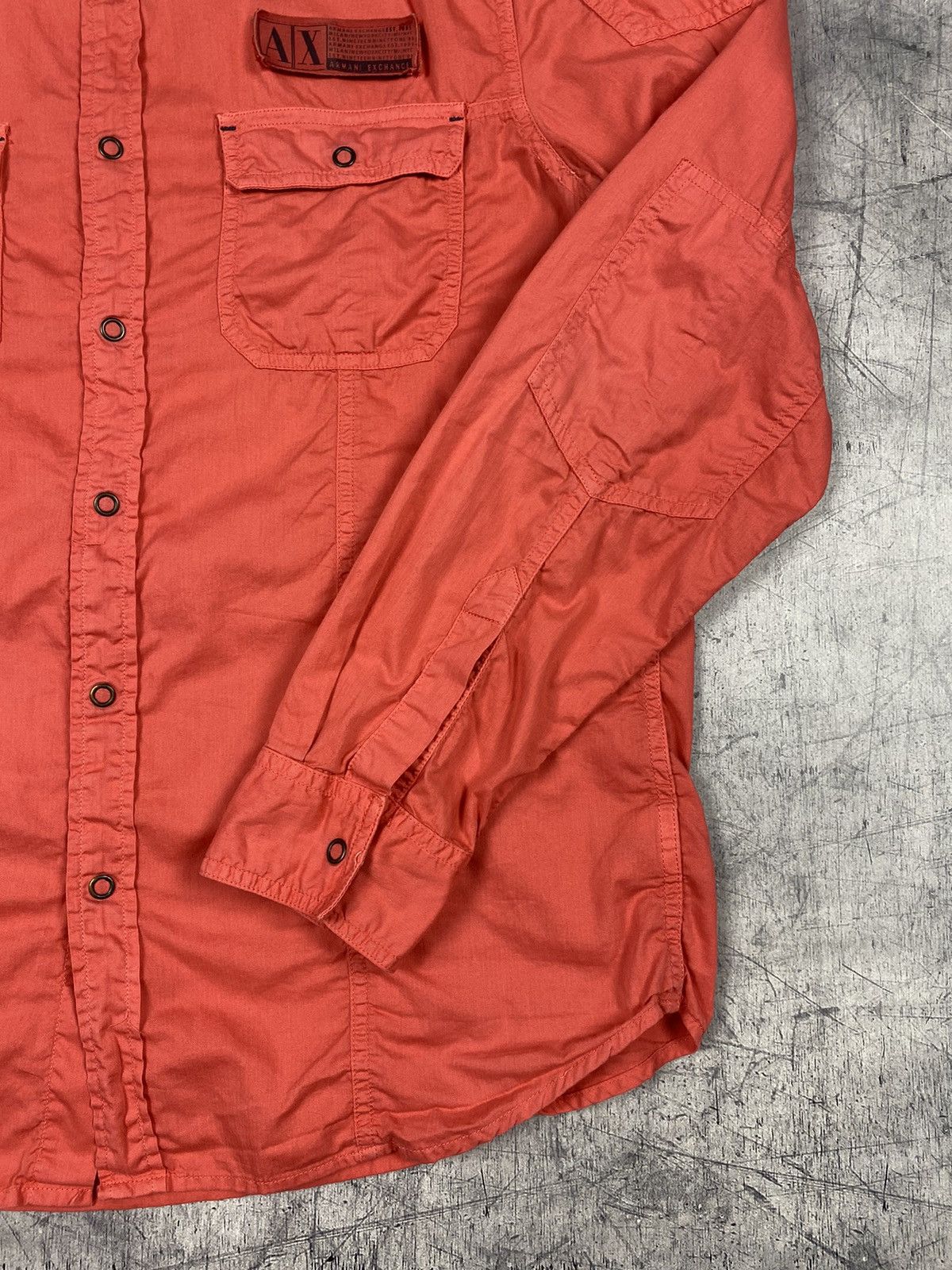 Armani Exchange × Designer Armani Exchange Designer Overshot Button Up Shirt Size US L / EU 52-54 / 3 - 6 Thumbnail