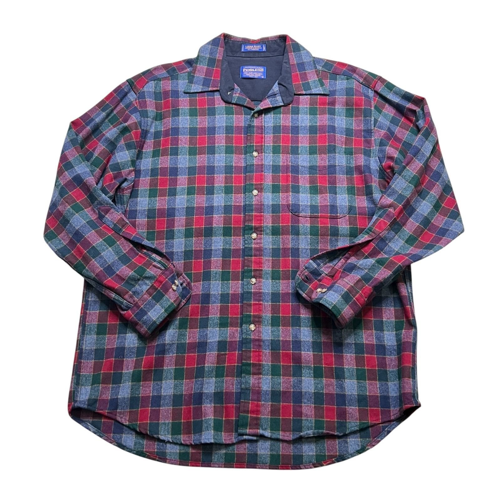 Pendleton Vintage Pendleton Flannel Mens Large Red Button Up Shirt Size US L / EU 52-54 / 3 - 1 Thumbnail