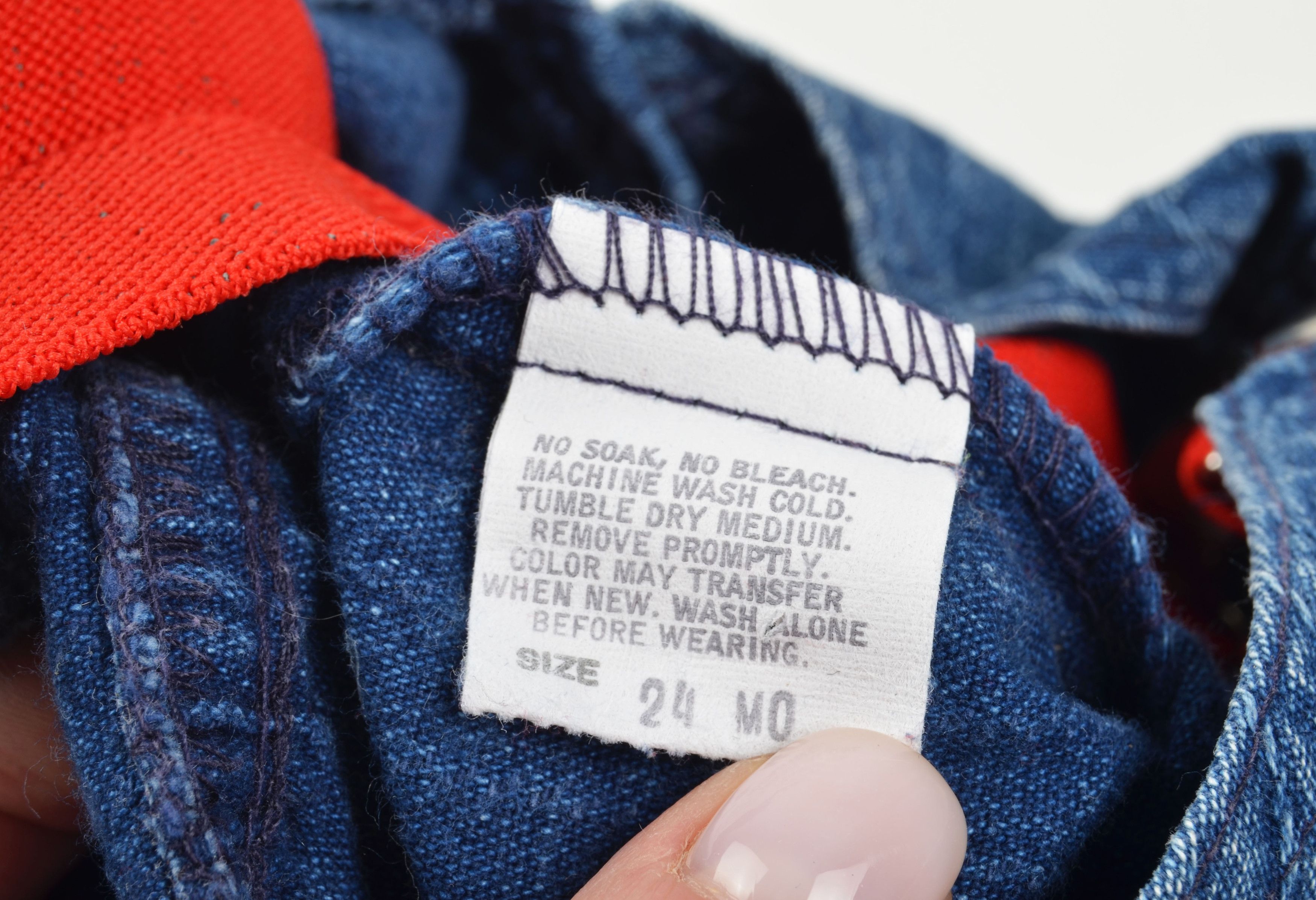 Oshkosh Vintage Oshkosh B’gosh Baby Striped Kitty Denim Overalls Size XXS / US 00 / IT 34 - 8 Thumbnail
