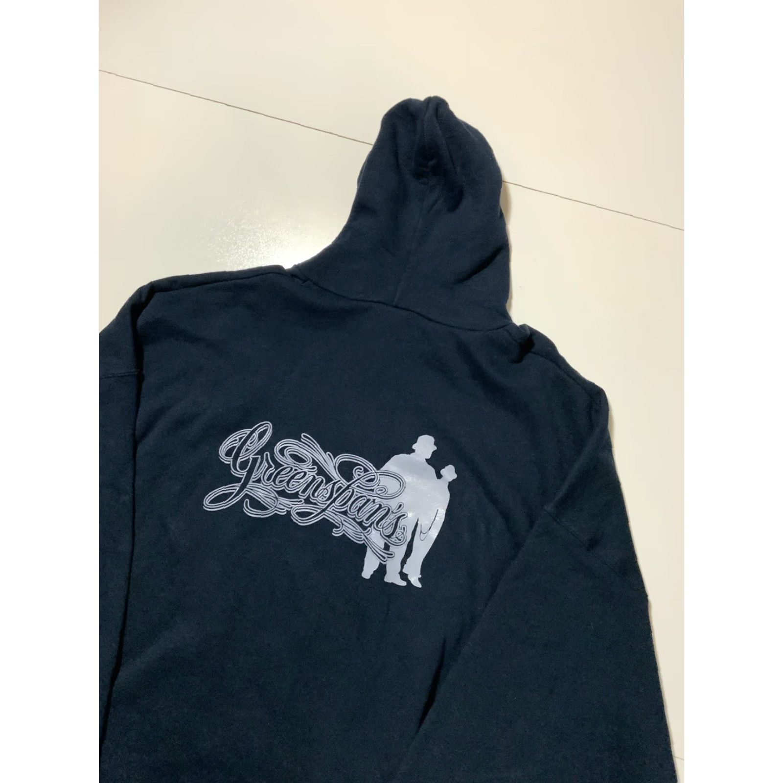 Vintage VINTAGE Greenspan’s Last OG Store South Gate Chicano Graphic Pullover Hoodie 5XL Men Navy Blue Pullover Alstyle 90/10 Classic Graphic Mens Hoodie Size US XXL / EU 58 / 5 - 5 Thumbnail