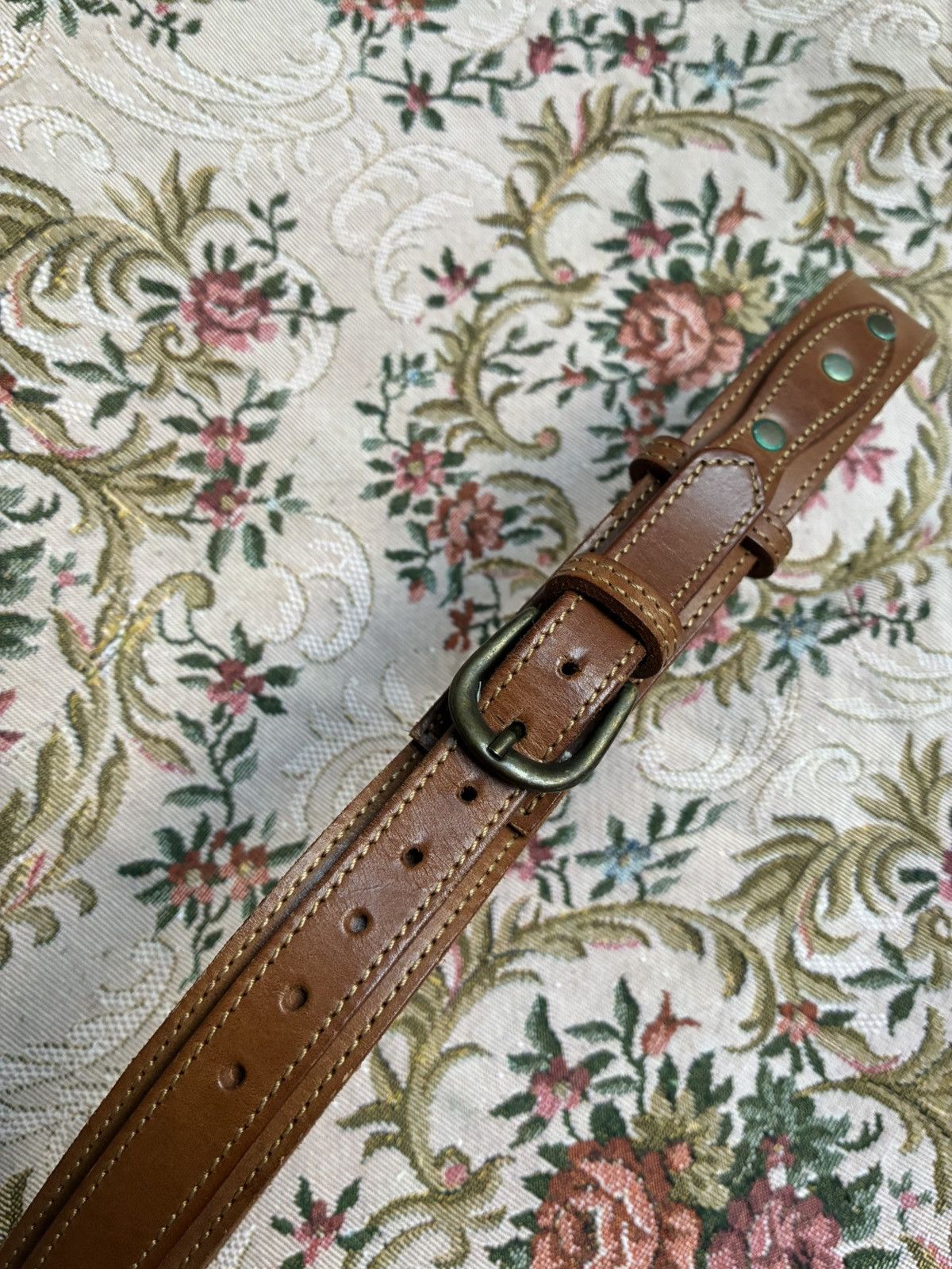 Other HANDMADE THICK VEGETAL TANNED LEATHER WESTERN BELTS Size 32 - 7 Thumbnail