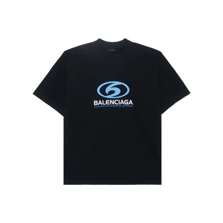 Balenciaga Balenciaga Black Logo Print Short Sleeve T-Shirt Size US XL / EU 56 / 4 - 1 Thumbnail
