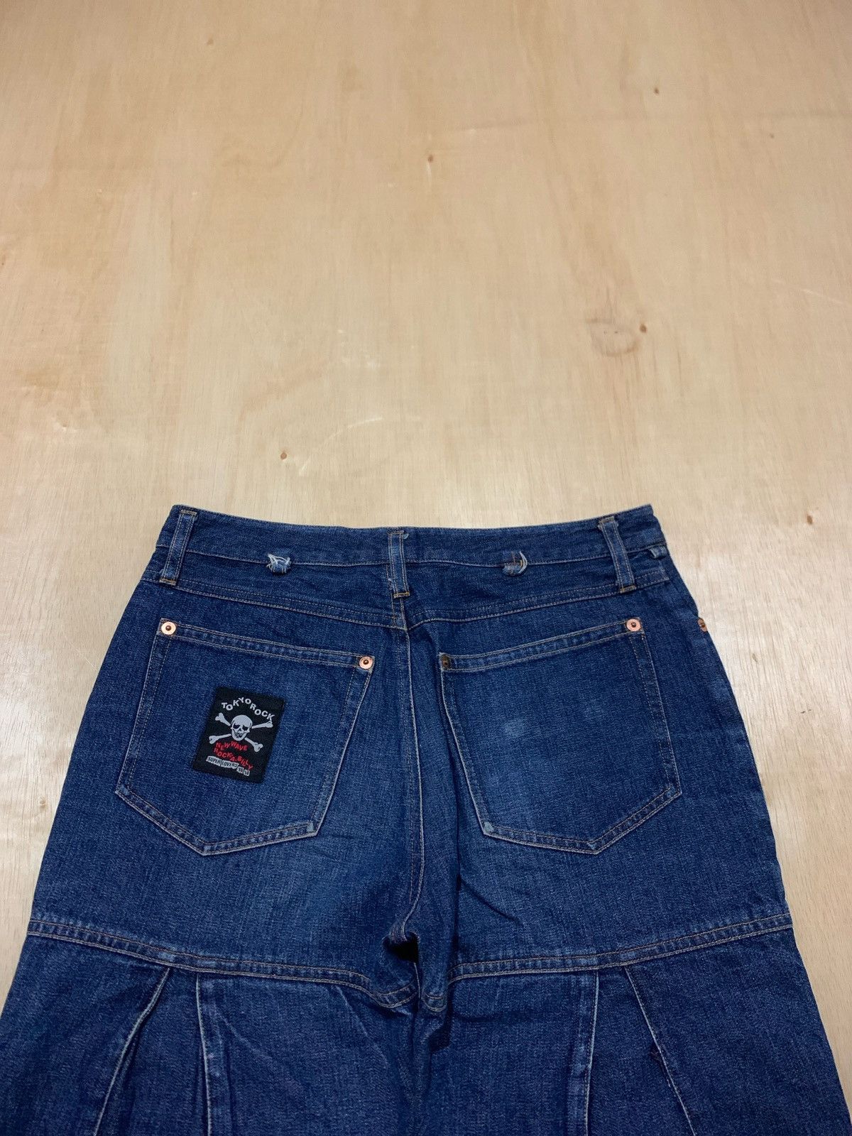 Hysteric Glamour × If Six Was Nine × Japanese Brand Tokyo Rock Super Lovers Skull Short Jeans Size US 29 - 2 Thumbnail