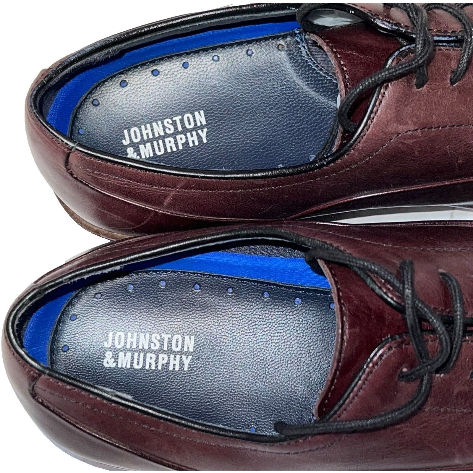 Johnston & Murphy Johnston & Murphy Burgundy Leather Cap Toe Oxfords Size 10M Size US 10 / EU 43 - 9 Thumbnail