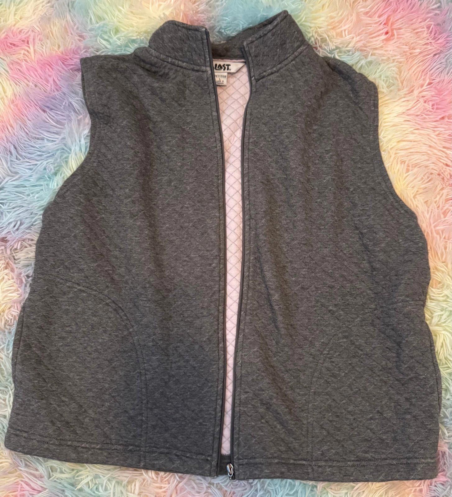 Other Blast Women’s Petite Large Gray Vest Size L / US 10 / IT 46 - 1 Thumbnail