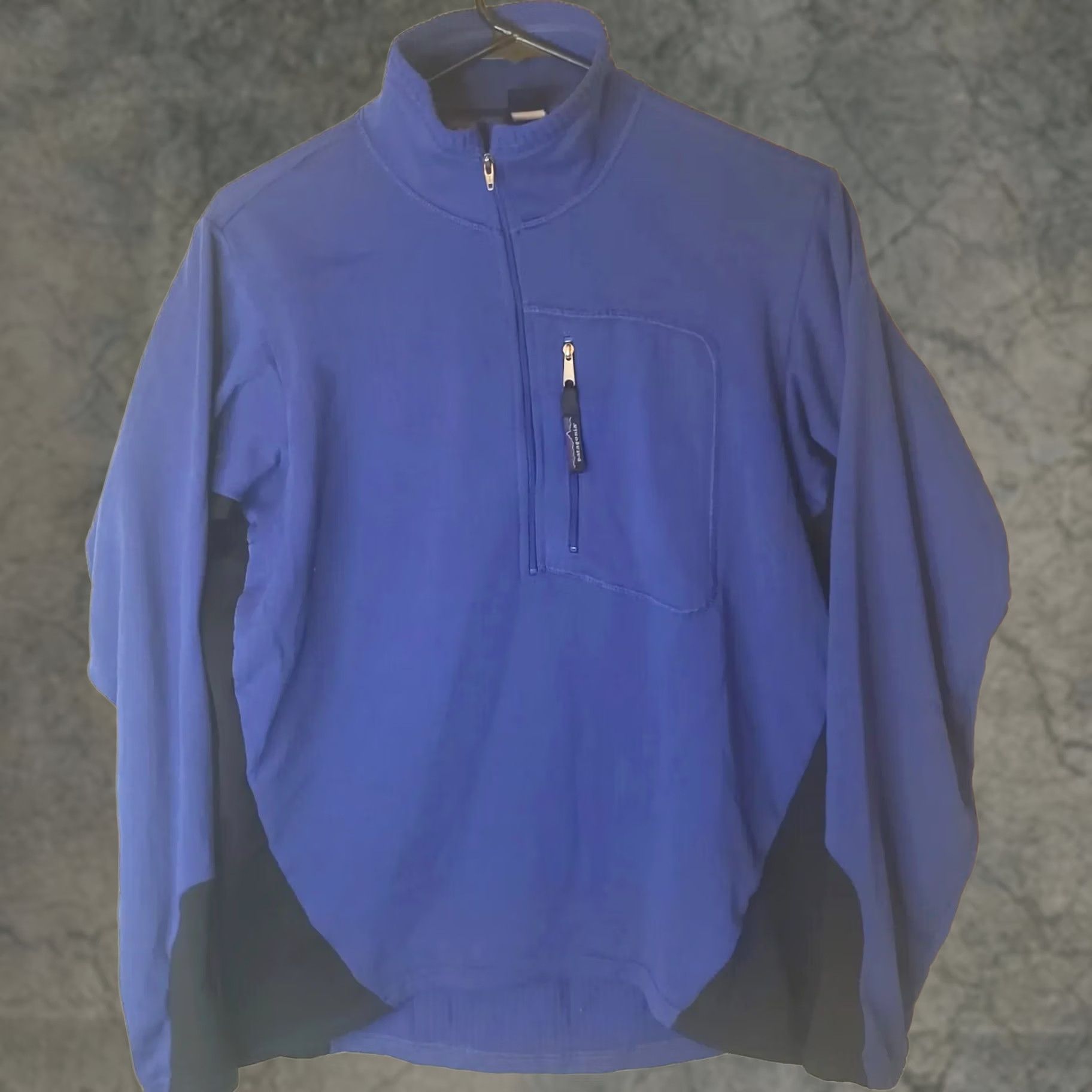 Patagonia Patagonia Men's S Blue Black Jacket Full Zip Logo Softshell Pockets Slim Fit Windbreaker Casual Travel Outdoor Shirt? Size US S / EU 44-46 / 1 - 1 Thumbnail