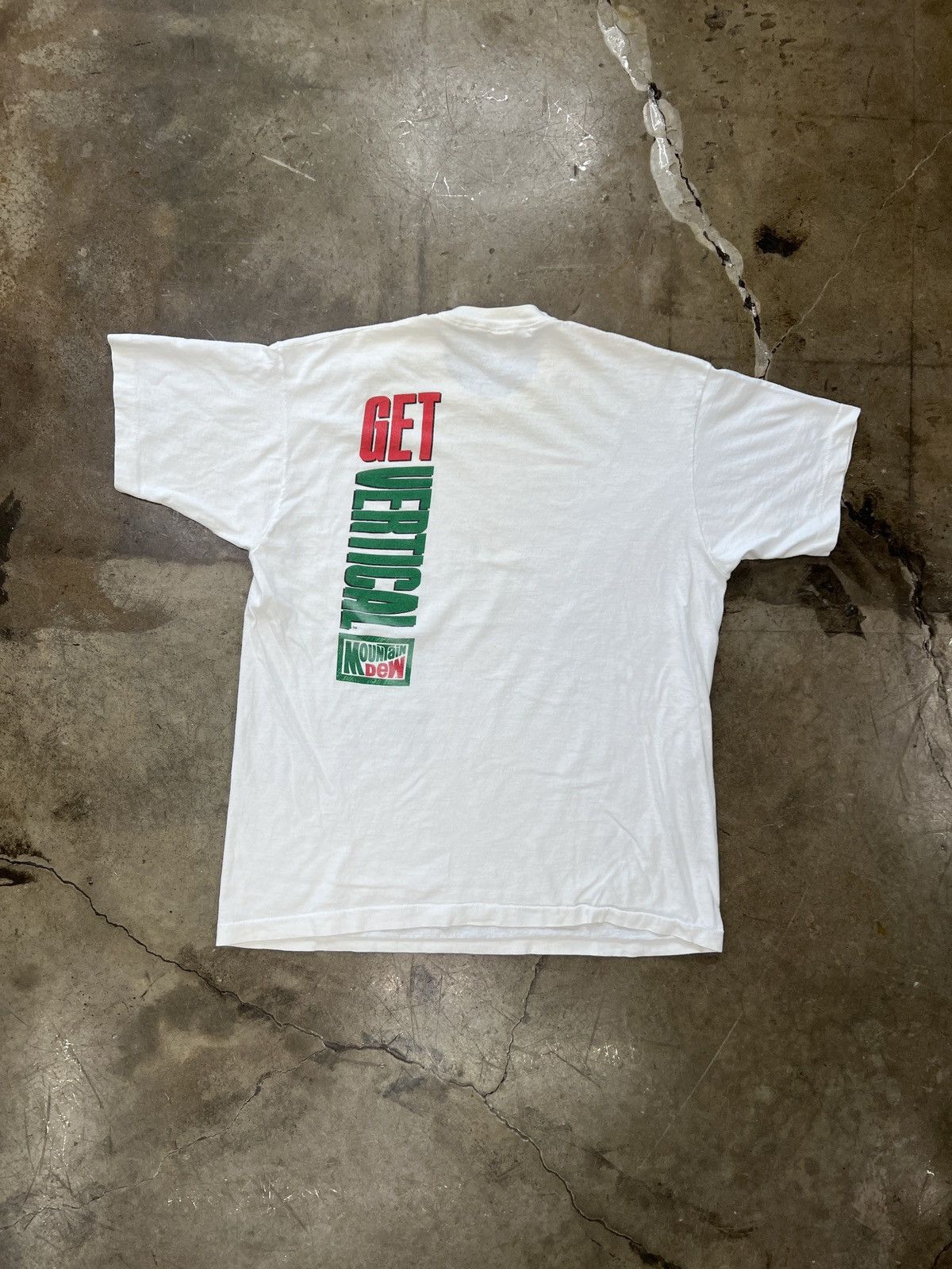 Vintage Vintage Get Vertical Mountian Dew Promo Single Stitch Tee XL Size US XL / EU 56 / 4 - 4 Thumbnail