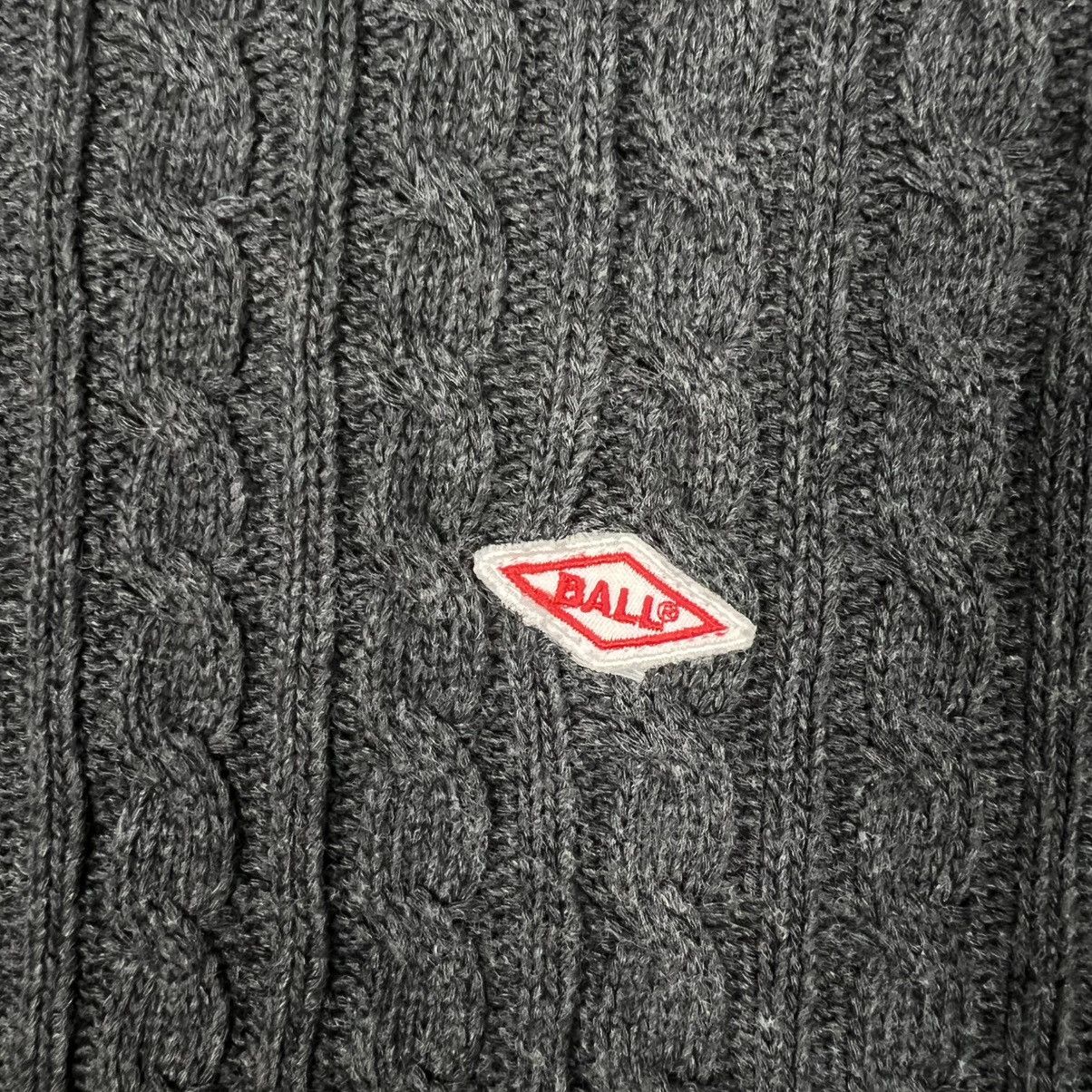 Japanese Brand BALL Hybrid Knitted Crewneck Sweatshirt #4101-C186 Size US M / EU 48-50 / 2 - 5 Thumbnail