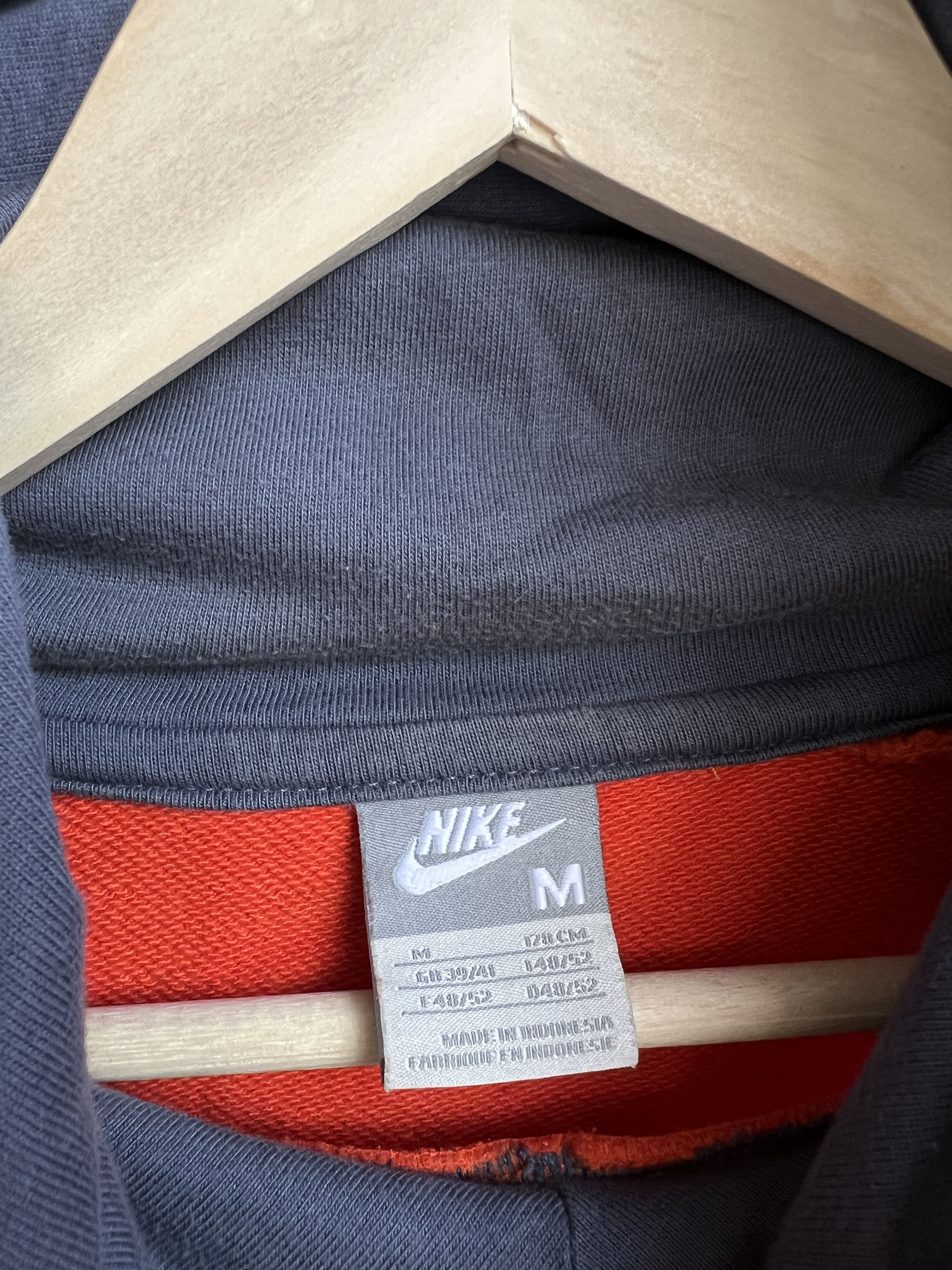 Nike Vintage Y2K Nike Big Logo Box Fit Orange Hoodie Size US M / EU 48-50 / 2 - 6 Thumbnail