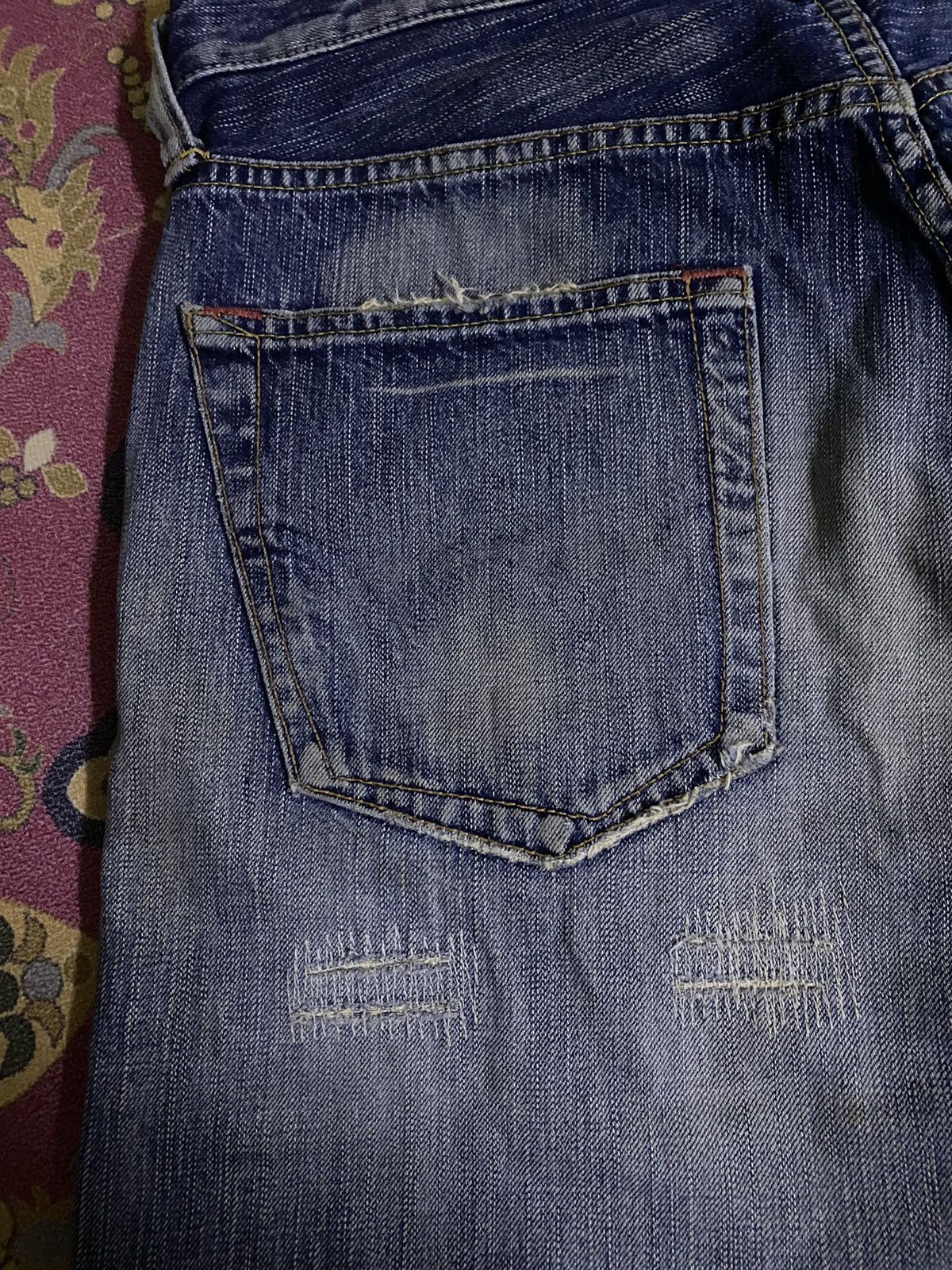 Edwin Vintage Edwin Distressed Denim Size US 33 - 11 Thumbnail
