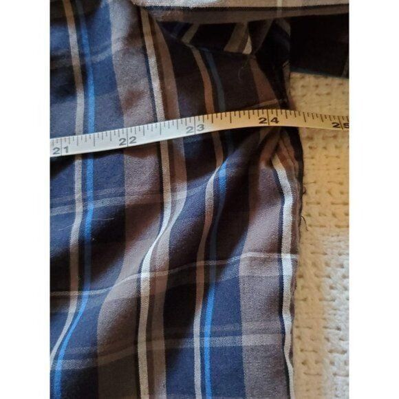 The North Face The North Face Casual Button Down Long Sleeve Blue Plaid Poc Size US XL / EU 56 / 4 - 7 Thumbnail