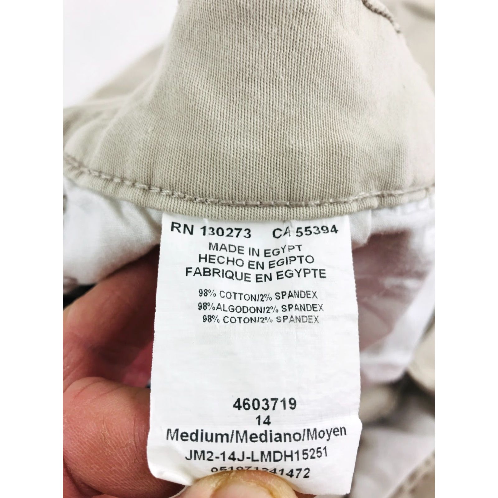 Lee Lee Pants Women's 14 Capris Straight Leg Cotton Blend Natural Fit Brown Tan Regular Inseam 20 in Womens Size 36" / US 14 / IT 50 - 7 Thumbnail