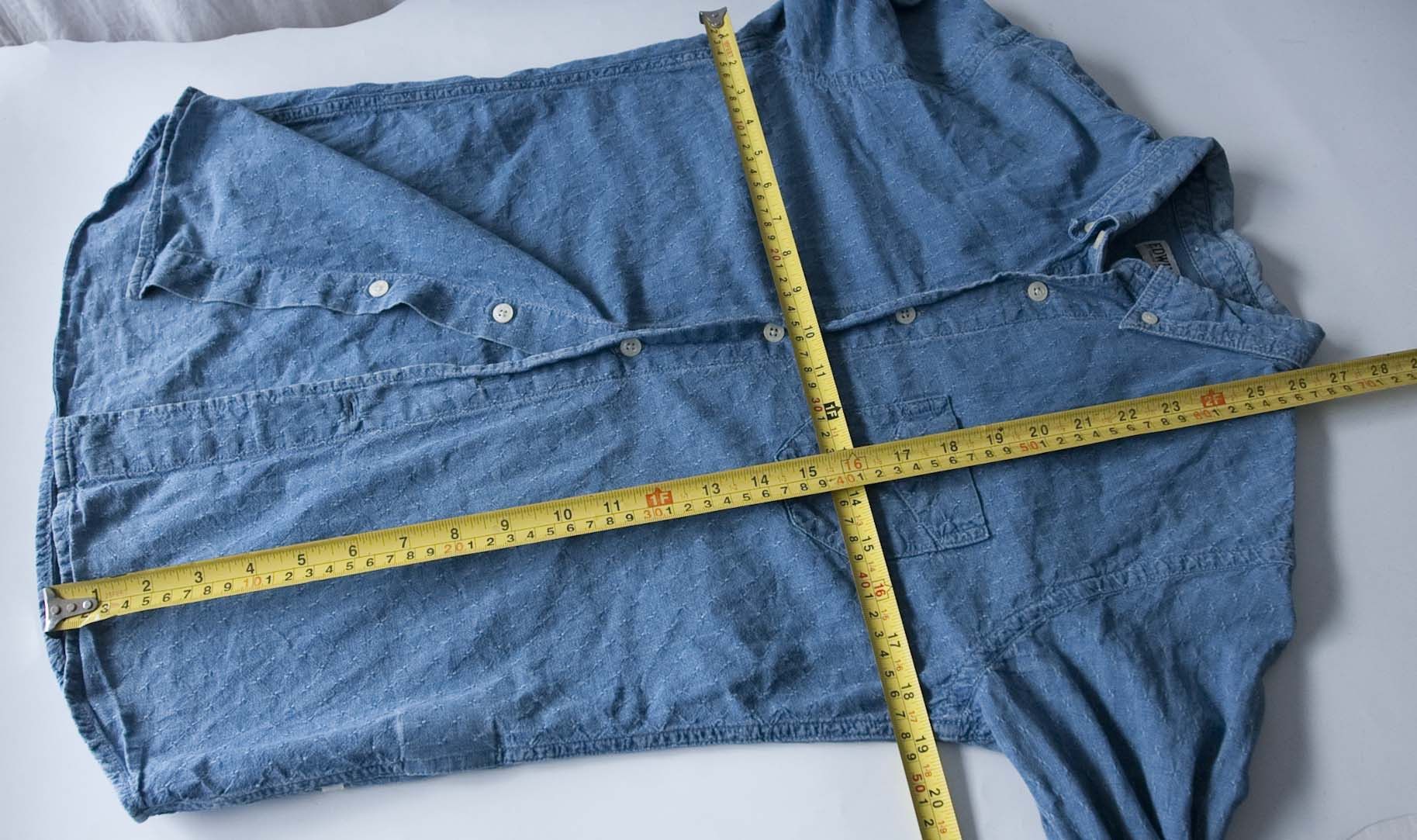 Edwin Edwin Shirt Size S Cotton Chambray Blue Size US S / EU 44-46 / 1 - 5 Thumbnail