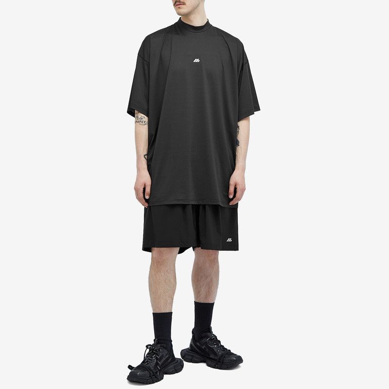 Balenciaga oc11z0526 Activewear Stretch Shorts in Black Size US 34 / EU 50 - 4 Thumbnail