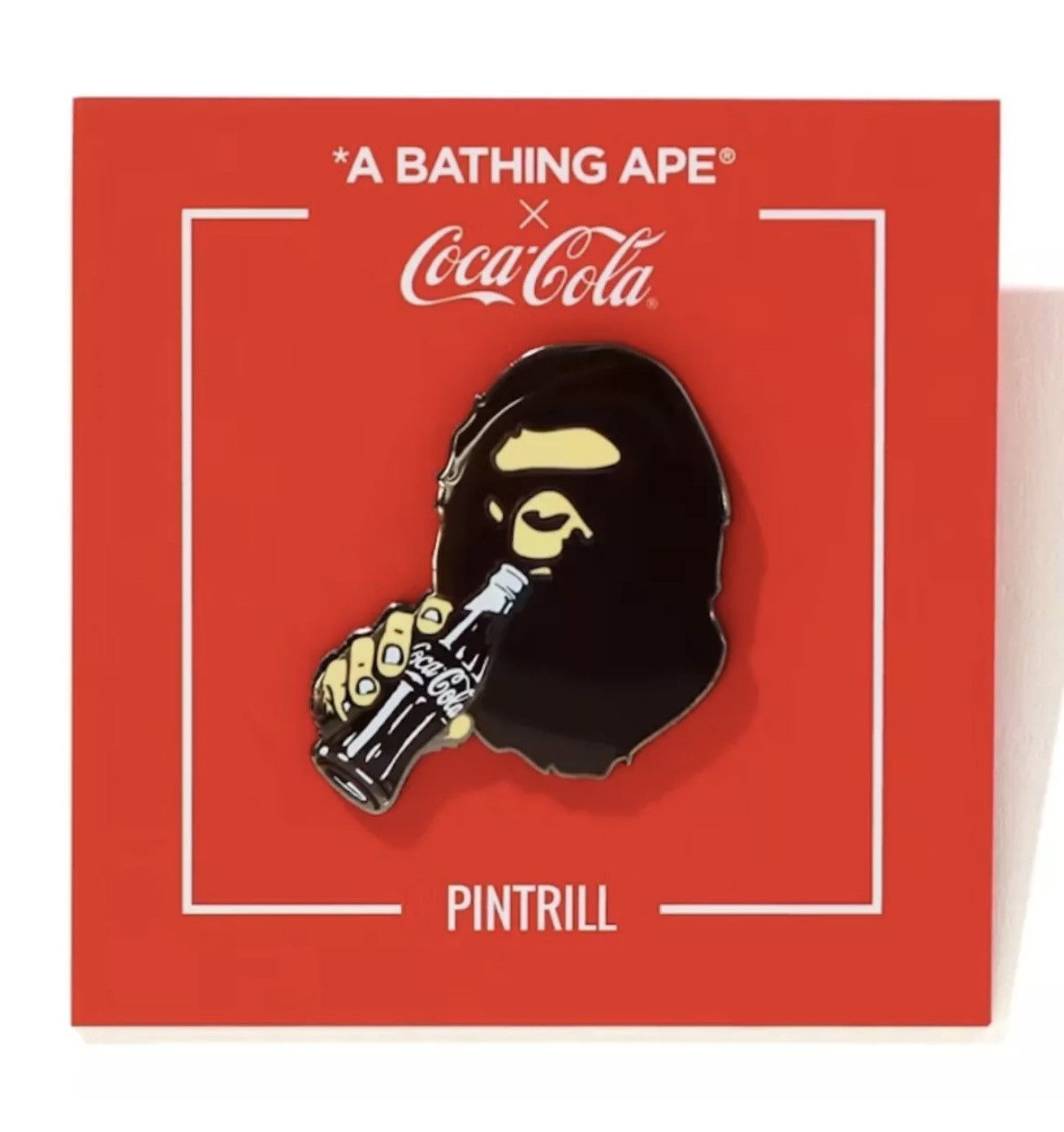 Bape BAPE x Coca Cola Ape Head Pin Size ONE SIZE - 1 Thumbnail