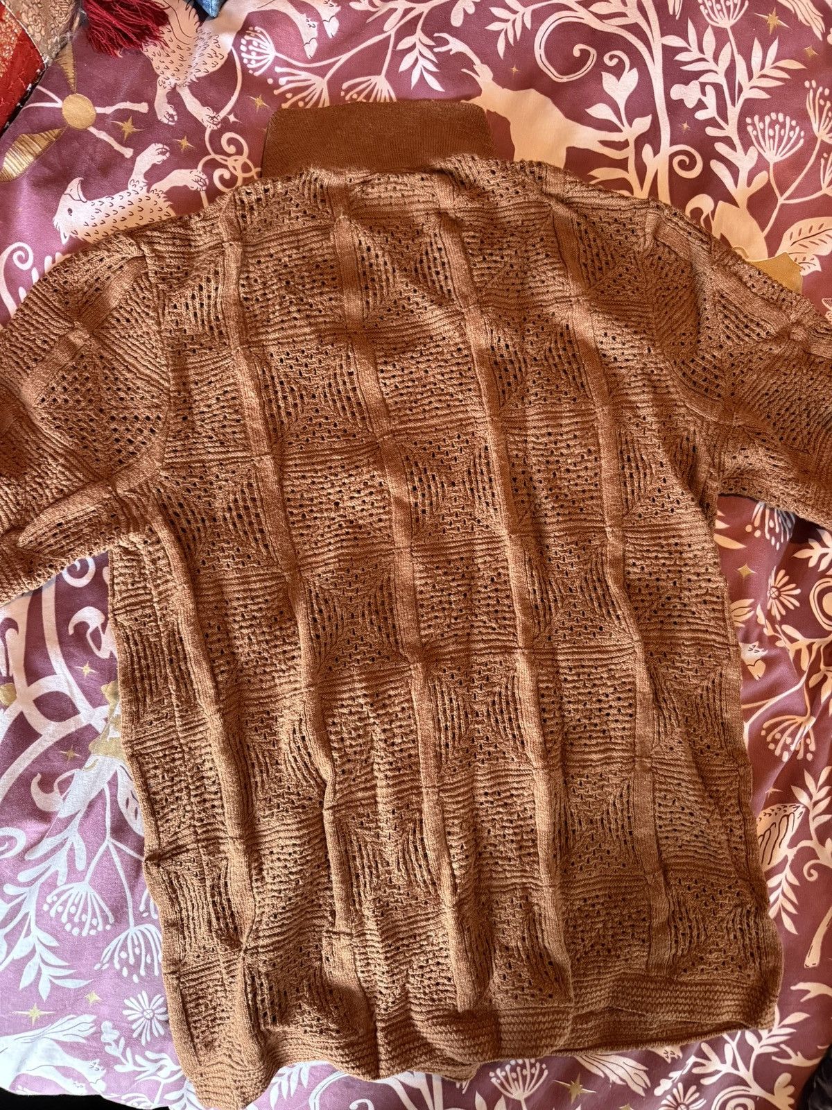 Abercrombie & Fitch Men’s Abercrombie and Fitch brown knit Polo Size US M / EU 48-50 / 2 - 2 Thumbnail