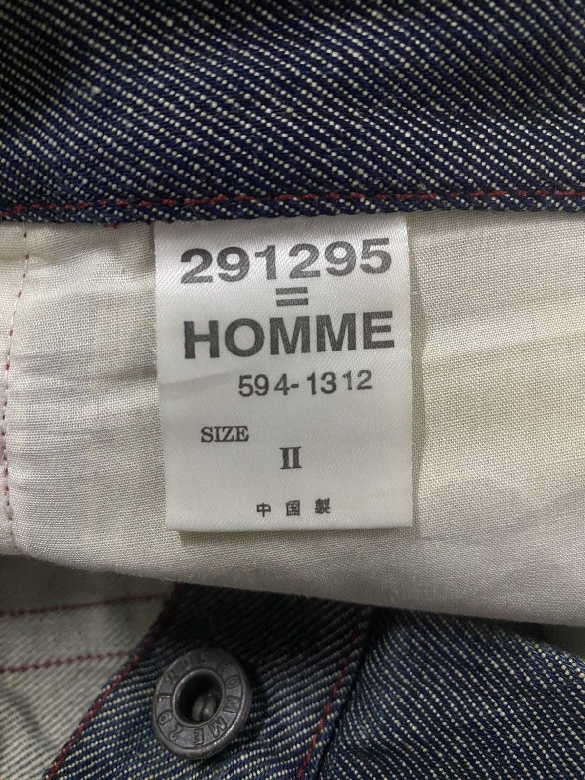 291295=Homme 291295 Homme Multi Pocket Bikers Style Denim Jeans Size US 30 / EU 46 - 10 Thumbnail