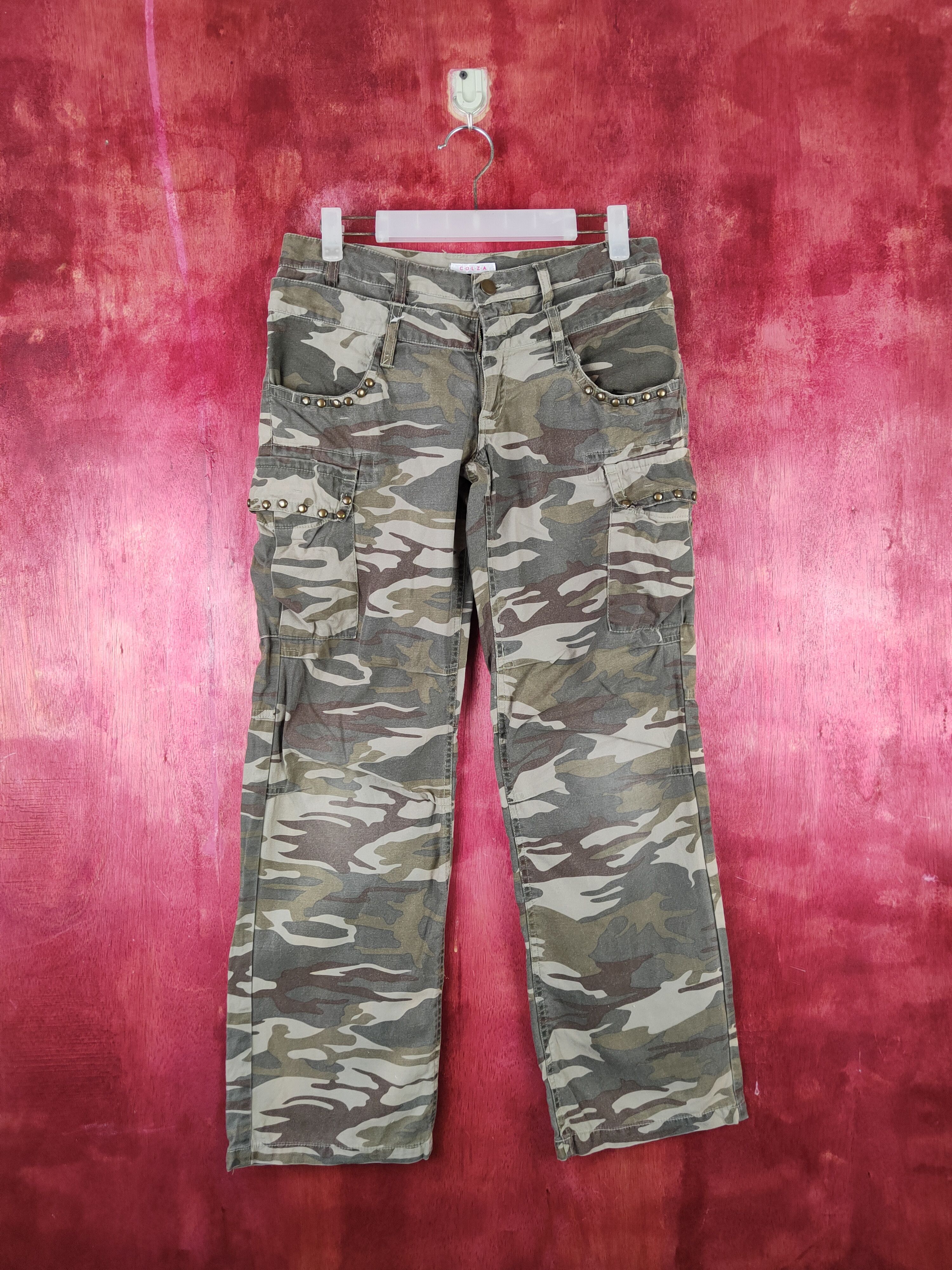 Japanese Brand DL C.o.l.z.a Camo military tactical Cargo Pants #S1503 Size 29" - 1 Thumbnail