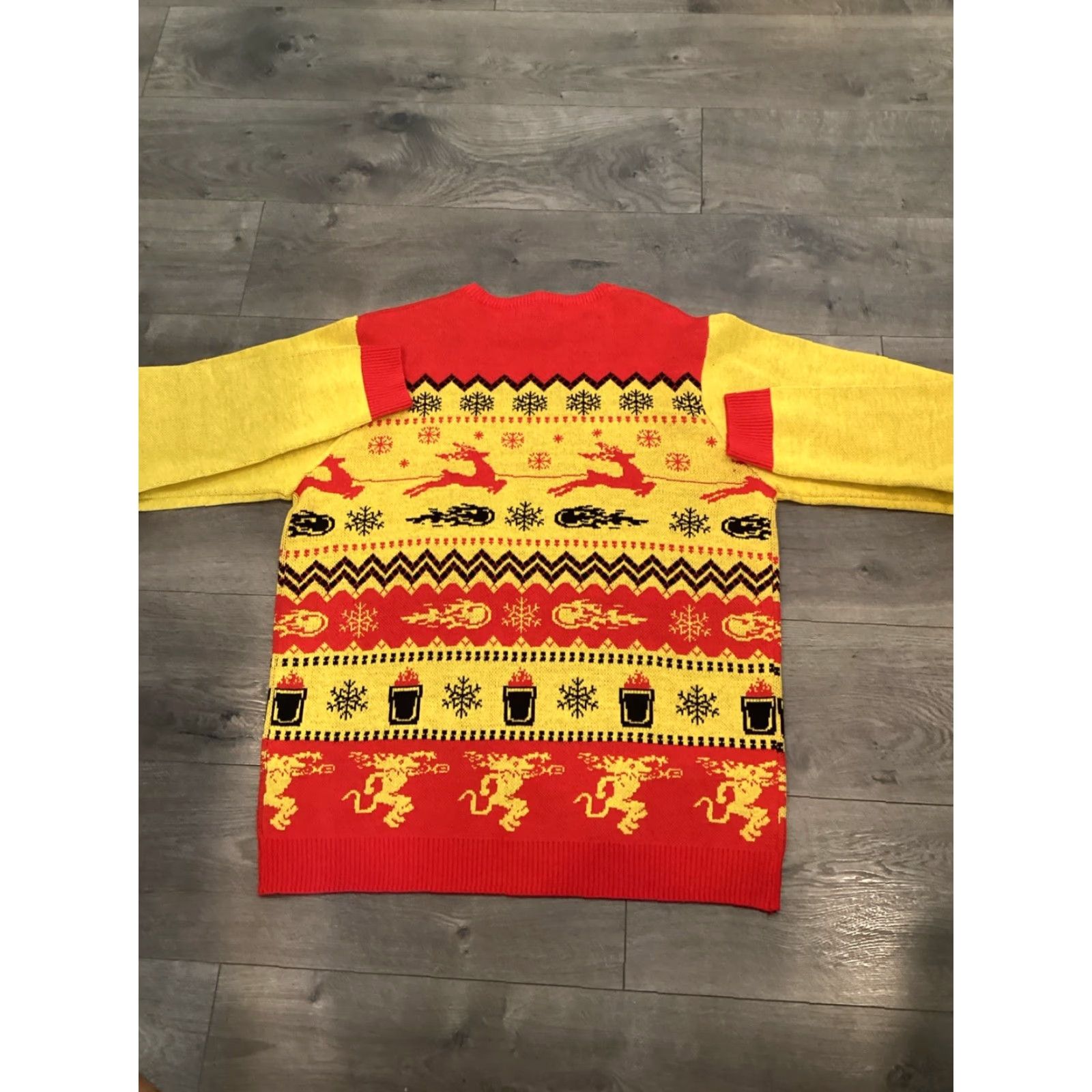 Logo 7 Shinesty Sweater Men L Multicolor Christmas Knit Crew Neck Long Sleeve Pullover Mens Size US L / EU 52-54 / 3 - 6 Thumbnail