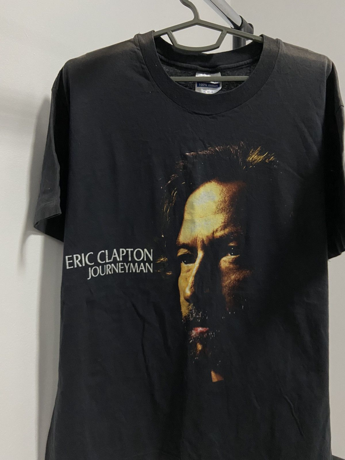 Vintage Eric Clapton 1990 big print t shirt vintage made in USA Size US XL / EU 56 / 4 - 3 Thumbnail