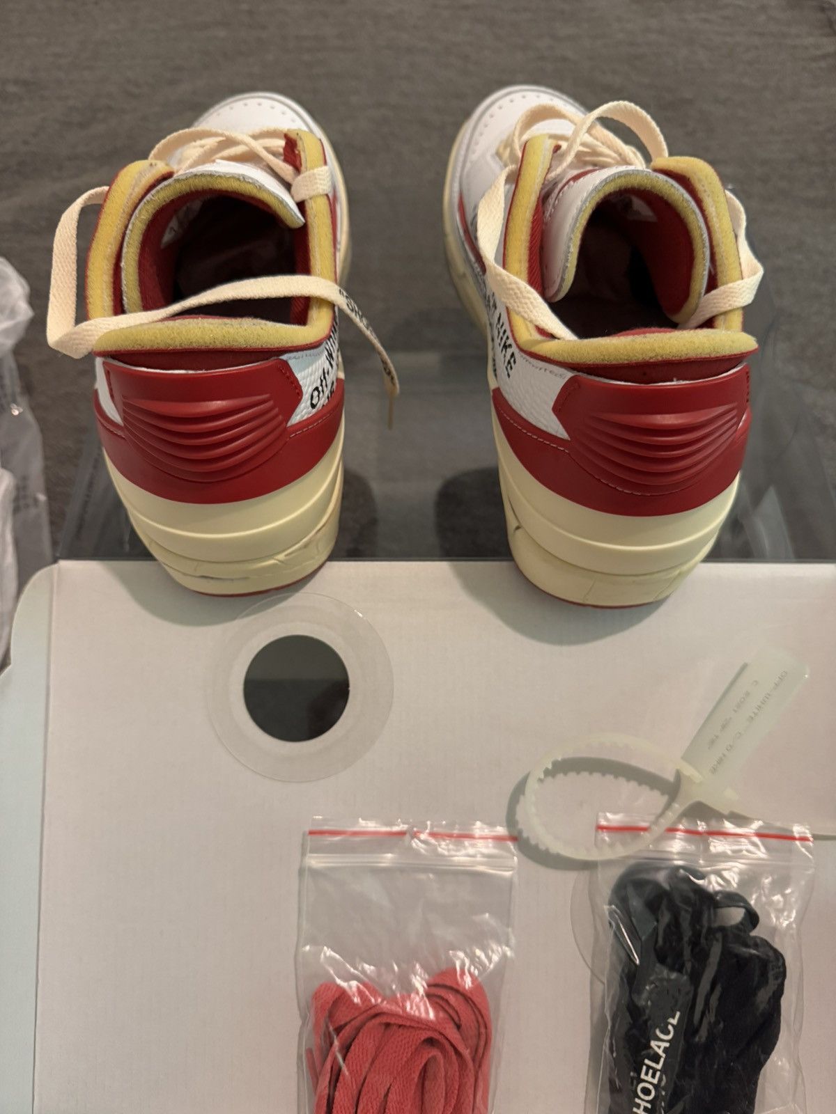 Jordan Brand × Off-White Off-White x Air Jordan 2 Retro Low SP 'White Varsity Size US 7 / EU 40 - 5 Thumbnail