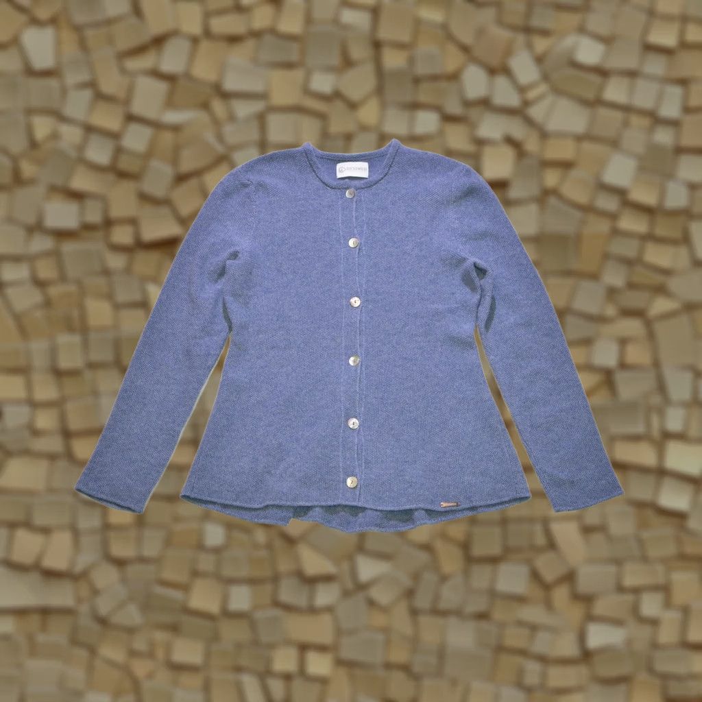 Vintage VINTAGE Giesswein Lieselotte Virgin Wool Cardigan Sweater Women Blue 42 Wool Giesswein Womens Cardigan Sweater 42 Austria Size M / US 6-8 / IT 42-44 - 1 Thumbnail