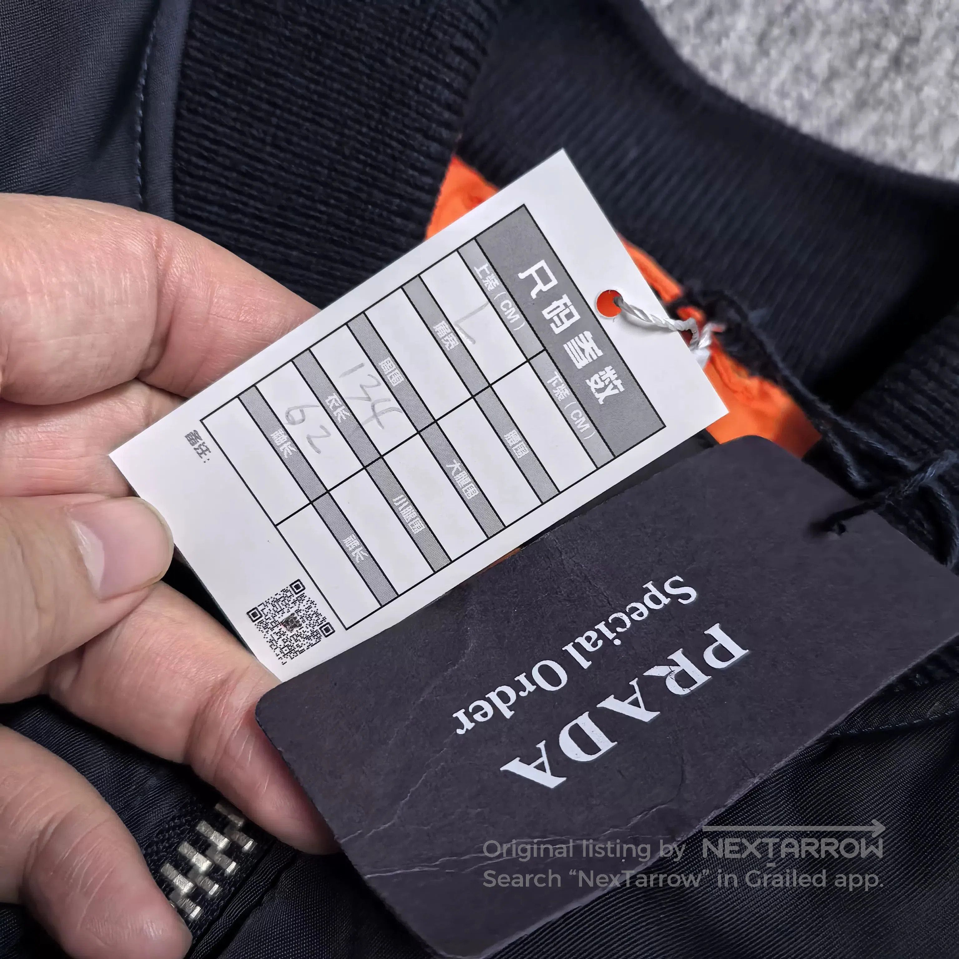Visvim Prada Dark Blue Bomber Jacket. Size US L / EU 52-54 / 3 - 4 Thumbnail