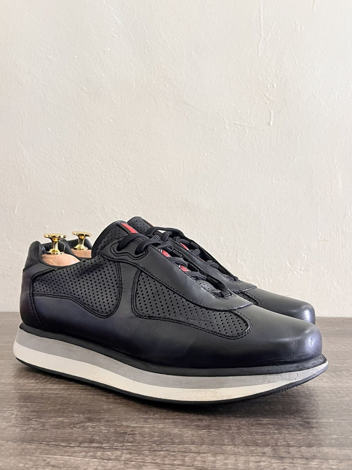 Prada Americas Cup Platform Sneakers Size US 7 / EU 40 - 8 Thumbnail