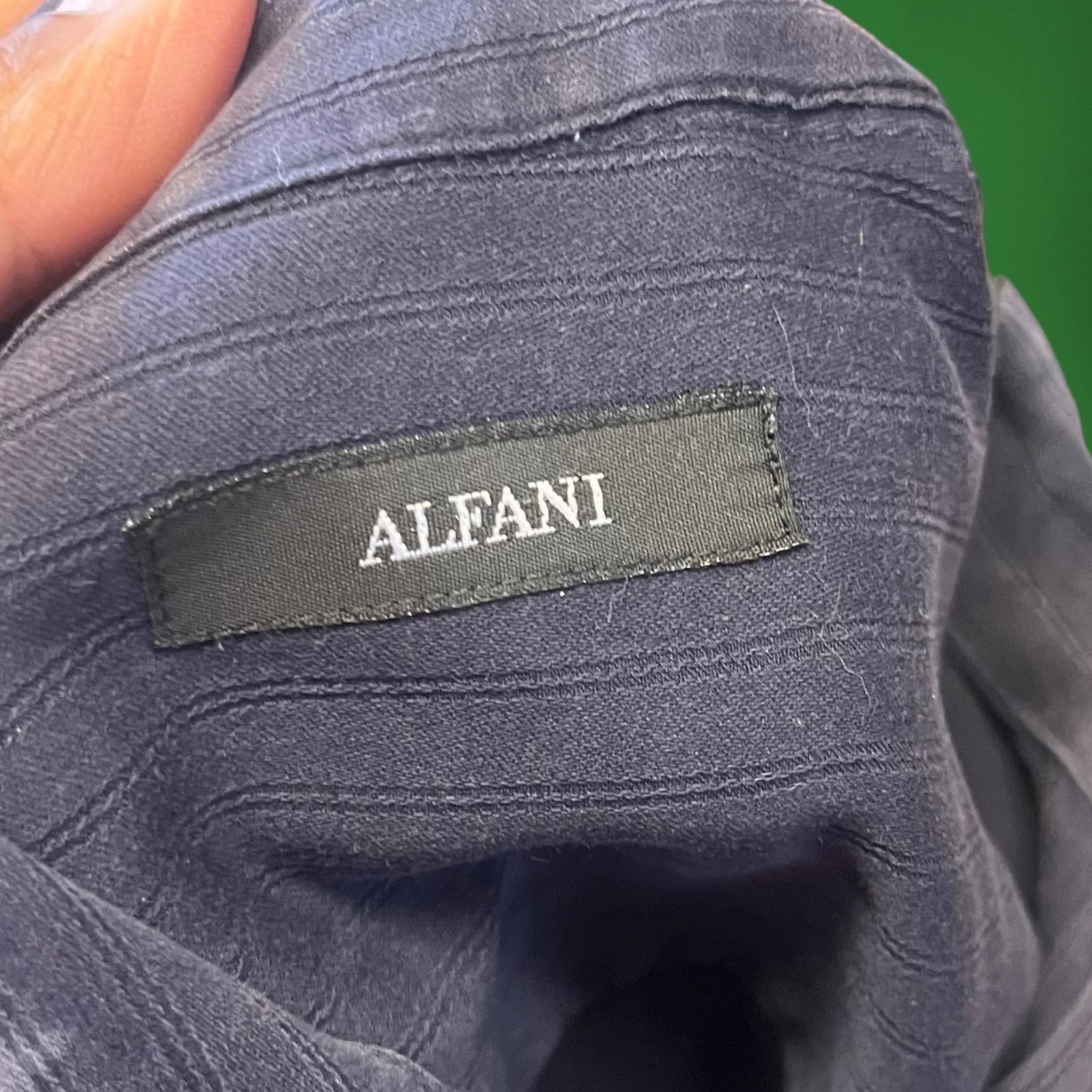 Alfani Vintage Alfani Fancy Pinstripe Button Down Long Sleeve Size US M / EU 48-50 / 2 - 3 Thumbnail