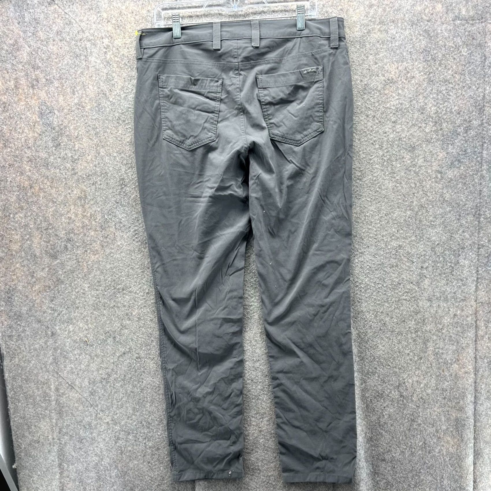 Eddie Bauer VINTAGE Eddie Bauer Pants Women 16 Gray Chino Flat Front Cotton Outdoors Hiking Straight 29in Inseam Womens Size 38" / US 16 / IT 52 - 2 Thumbnail