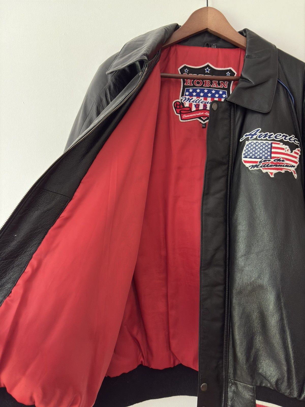 Designer × Michael Hoban × Vintage Michael Hoban USA Millennium 2000 – Vintage Leather Jacket Size US XL / EU 56 / 4 - 8 Thumbnail